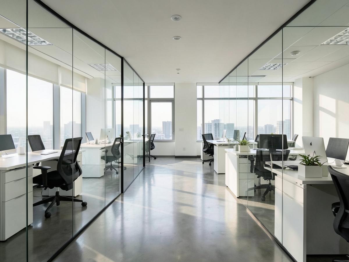 Organized commercial office interior after cleaning